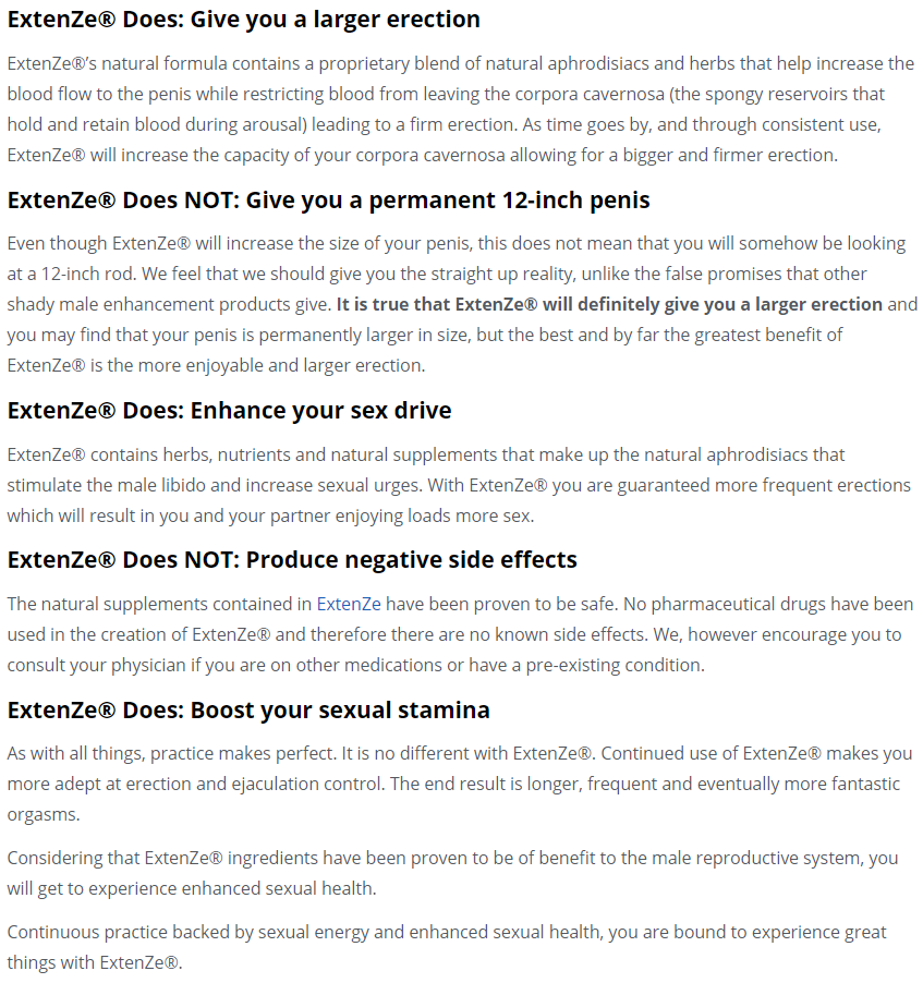 Extenze review